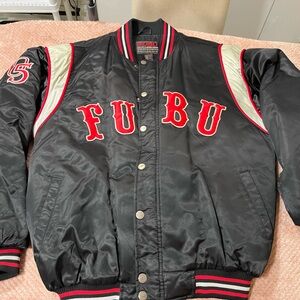 FUBU Black Varsity Jacket